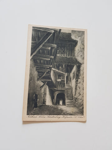 AK Feldkirch. Schloss Schattenburg. Hofpartie. (L. Scheel.)
