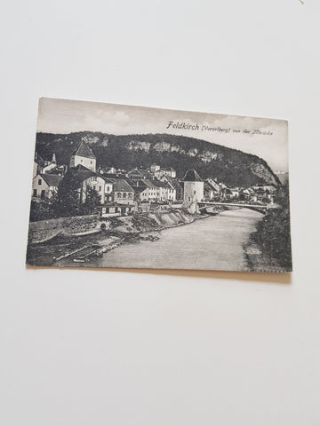 AK Feldkirch von der Illbrücke.