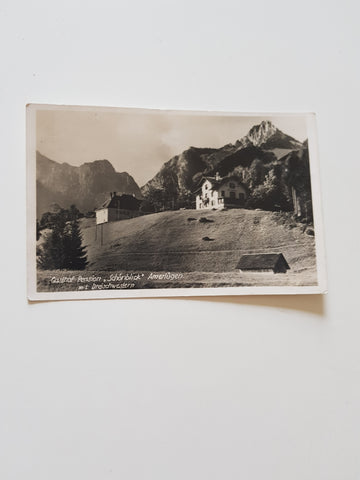 AK Gasthof Pension Schönblick Amerlügen mit Dreischwestern.