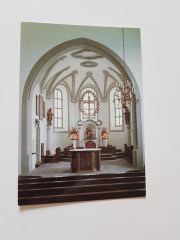 AK Rankweil. Basilika. Chor des Hauptschiffes.