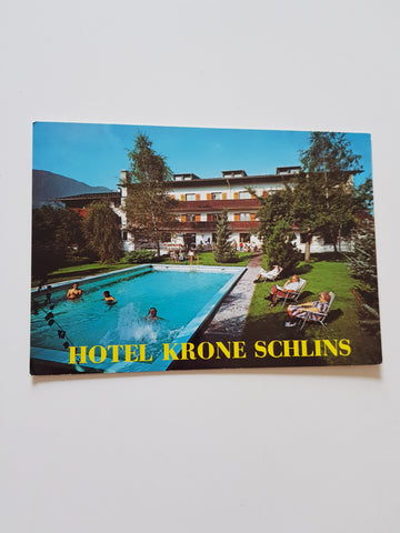 AK Schlins. Hotel Krone. Bes.: Fam. Josef Erne.