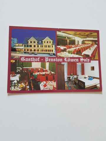 AK Sulz. Gasthof-Pension zum Löwen. Bes. Fam., Breuß.