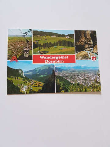 AK Wandergebiet Dornbirn.