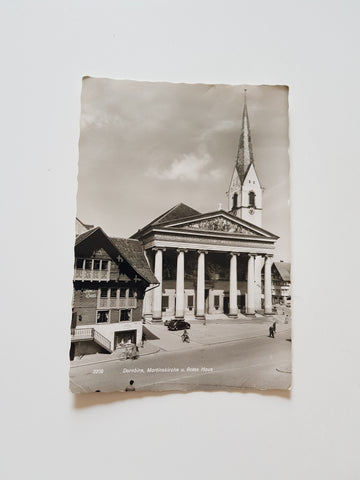 AK Dornbirn, Martinskirche u. Rotes Haus.