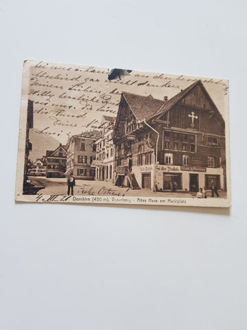 AK Dornbirn. Altes Haus am Marktplatz.
