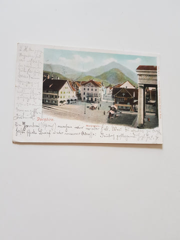 AK Dornbirn. Marktplatz.
