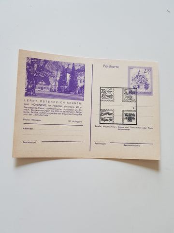 Postkarte Hohenems. Lernt Österreich Kennen!