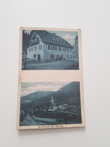 AK St. Erhard bei Mixnitz. Hubert Heiling's Gasthof. Fleischhauerei u. Bäckerei in St. Erhard.