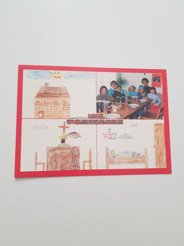 AK Karte gestaltet von Kindern aus dem Hause Christophorus im SOS-Kinderdorf Stübing.
