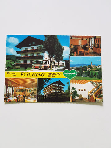 AK Fischbach. Cafe Pension Fasching.