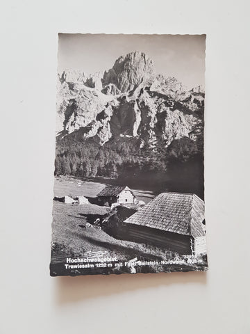 AK Hochschwabgebiet. Trawiesalm mit Festl Beilstein-Nordwand. (1965)