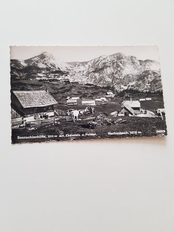 AK Sonnschienhütte mit Ebenstein u. Polster. (1962)
