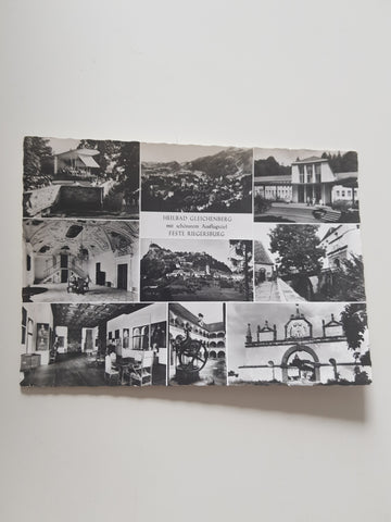 AK Heilbad Gleichenberg mit schönstem Ausflugsziel Feste Riegersburg. (1966)
