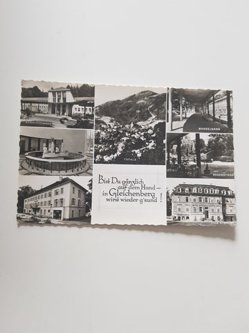 AK Bist du gänzlich auf dem Hund - in Gleichenberg wirst wieder g'sund! (1962)
