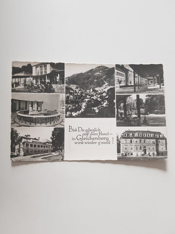 AK Bist du gänzlich auf dem Hund - in Gleichenberg wirst wieder g'sund! (1959)