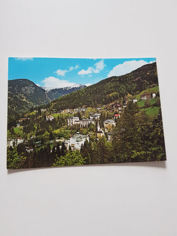 AK Badgastein. Hotels an der Kaiser-Wilhelm-Promenade.