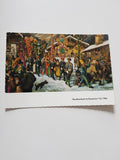 AK Perchtenlauf im Gasteiner Tal, 1966. Museum Badgastein. Prof. Wilhelm Landsmann. Ölgemälde.
