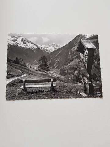 AK Badgastein. Höhenweg bei Windischgrätzhöhe mit Blick auf Radhausberg.