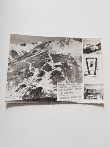 AK Alpine Weltmeisterschaft 1958 Badgastein - Rennstrecken.