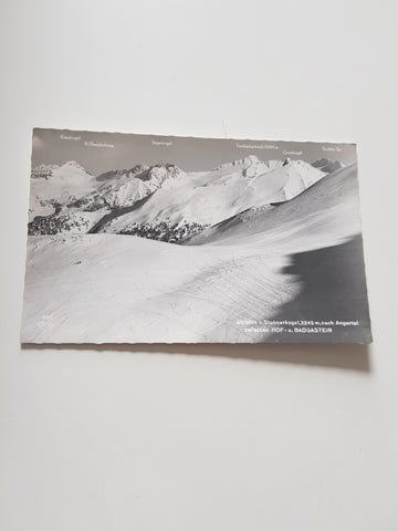 AK Abfahrt v. Stubnerkogel nach Angertal zwischen Hof- und Badgastein.