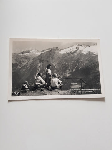 AK Gletscherblick auf Tischlerkarkopf vom Hüttenkogel.