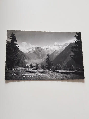 AK Blick vom Alpengasthaus Poserhöhe Badgastein.