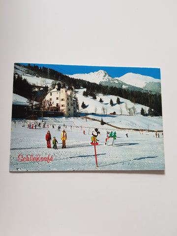 AK Bad Hofgastein. Cafe Weitmoserschlößl. Bes. Fam. Scharfetter.