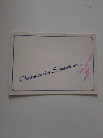 AK Obertauern im Schneesturm.