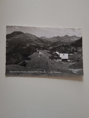 AK Radstädter Tauern. Südwienerhütte geg. die steir. Kalkspitze. (1963)