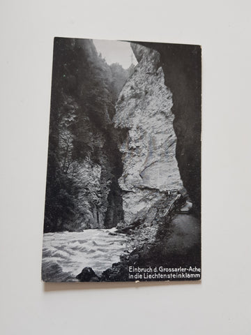 AK Einbruch d. Grossarler Arche in die Lichtensteinklamm. (1928)