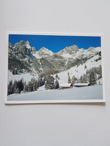 AK Filzmoos. Hofalmen gegen Bischofmütze.