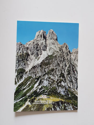 AK Hofpürglhütte mit Bischofsmütze.