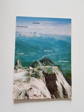 AK Flug über das Hochkönigmassiv. Matrashaus.