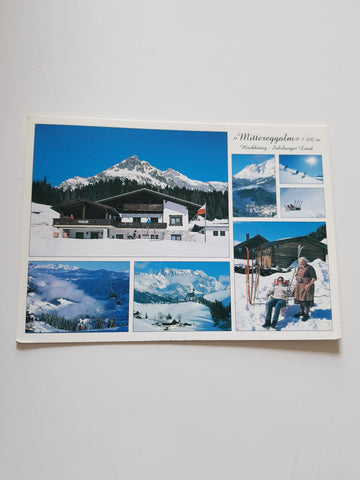 AK Berggasthof Mittereggalm. J. u. M. Mitteregger. Mühlbach am Hochkönig.