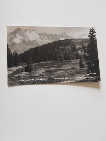 AK Dachsteingruppe (Südwände). Roßbrand mit Radstädter Hütte. (1942)