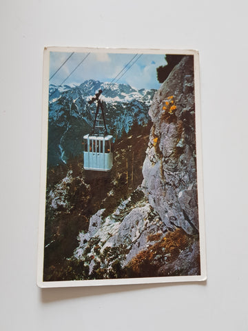 AK Eisriesenwelt-Seilbahn mit Hagengebirge. Werfen.