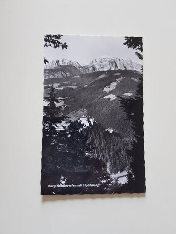 AK Burg Hohenwerfen mit Hochkönig.