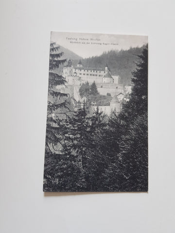 AK Festung Hohen Werfen. Rückblick aus der Erzherzog Eugen-Klamm.