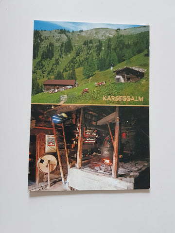 AK Großarl. Karsegg-Leitnfeldalm. Fam. Gruber.