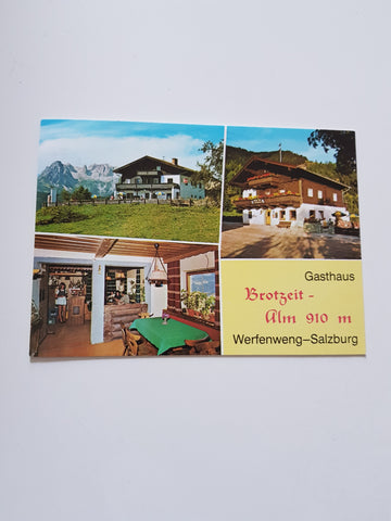 AK Werfenweng. Gasthaus Brotzeit Alm. Familie Bauer.