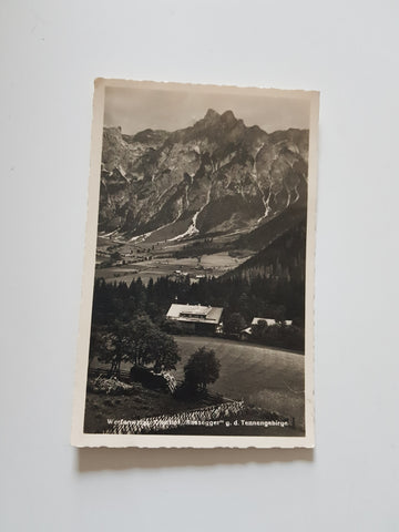 AK Werfenweng Gasthof Russegger g.d. Tennengebirge.