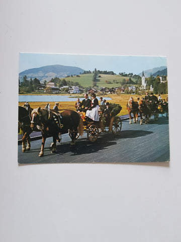 AK Festzug Jubelhochzeit Goldegg.