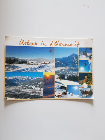 AK Urlaub in Altenmarkt. Zauchensee.