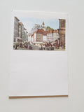 Billett Graz, Hauptplatz gezeichnet von L. Rohbock.