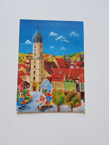 AK Graz. Franziskanerplatz. Helmut Kramer. Mitglied d. Stmk Kunstgewerbevereines in Graz.