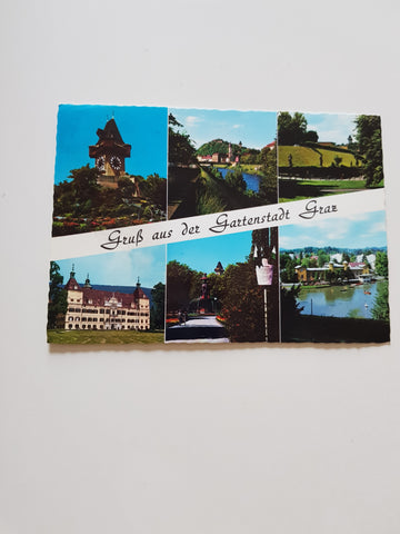 AK Gruß aus der Gartenstadt Graz.