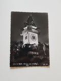 AK Graz bei Nacht. - Uhrturm. (1956)