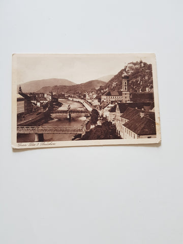 AK Graz. Die 3 Brücken. (1928)