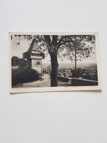AK Graz. Uhrturm am Schlossberg. (1917)