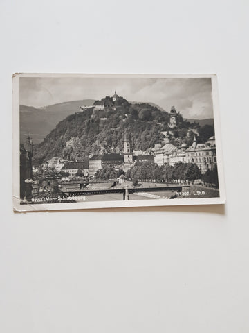 AK Graz-Mur Schlossberg. (1938)